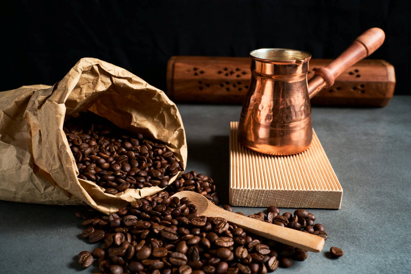 Illustrasi cita rasa kopi