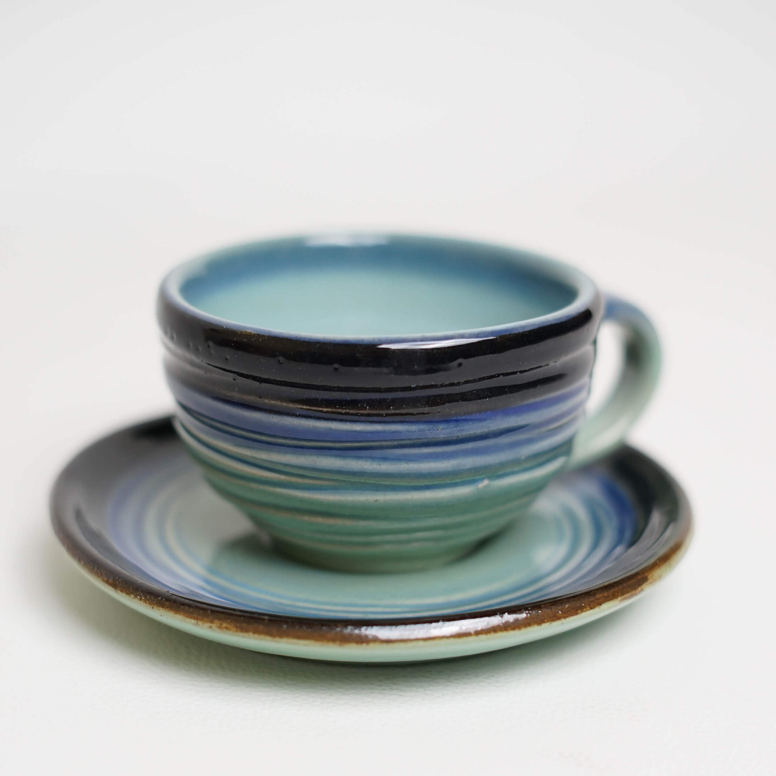 DSC06374 Nuanza Tea Cup Spirow Blue - Image 1